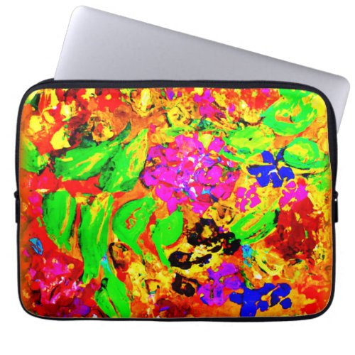Bright And Colorful Flowers Art Buy Now Laptop Sleeve