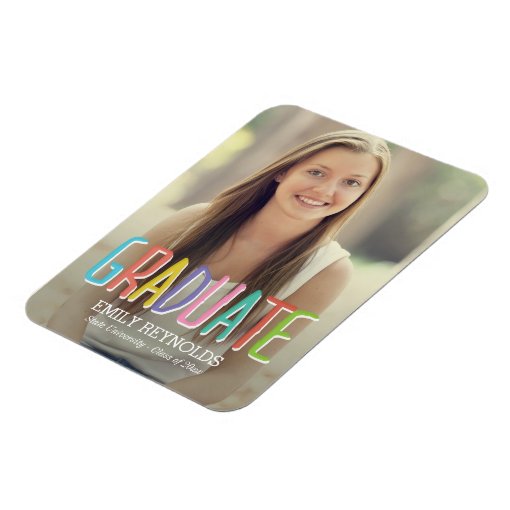Bright and Colorful Graduation Announcement Zazzle