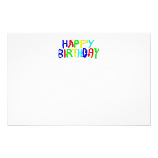 Happy Birthday Stationery | Zazzle