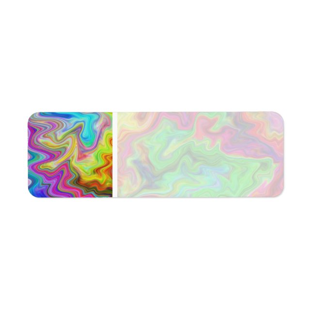 Bright and Colorful Multi Pattern. Label (Front)
