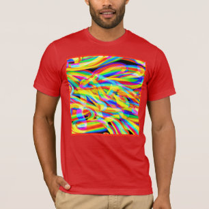 Bright And Colorful Neon Pattern Art T-Shirt