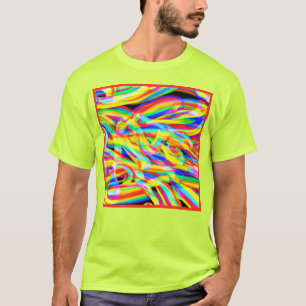 Bright And Colorful Neon Pattern Art T-Shirt