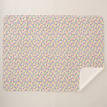 bright and colorful pink, blue, green polka dots