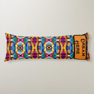 Bright and Colorful throw Fleece Blanket Body Pillow