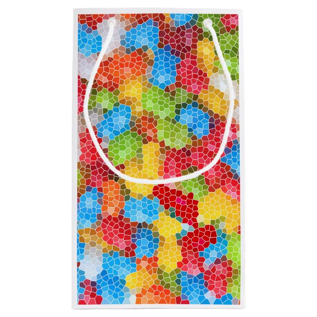 Bright and Colorful Unique Pattern Small Gift Bag (Back)
