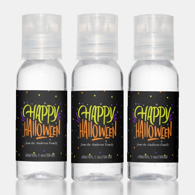 Bright and Festive Halloween Hand Sanitizer (Set)