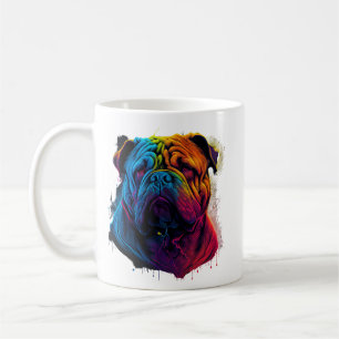 Bright and Fluffy Chinese Shar Pei dog, Shar-Pei Coffee Mug