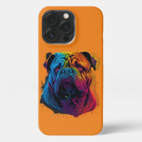 Bright and Fluffy Chinese Shar Pei dog, Shar-Pei