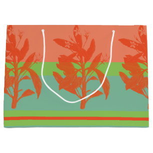 Bright and Fresh Tropical Colors Large Gift Bag