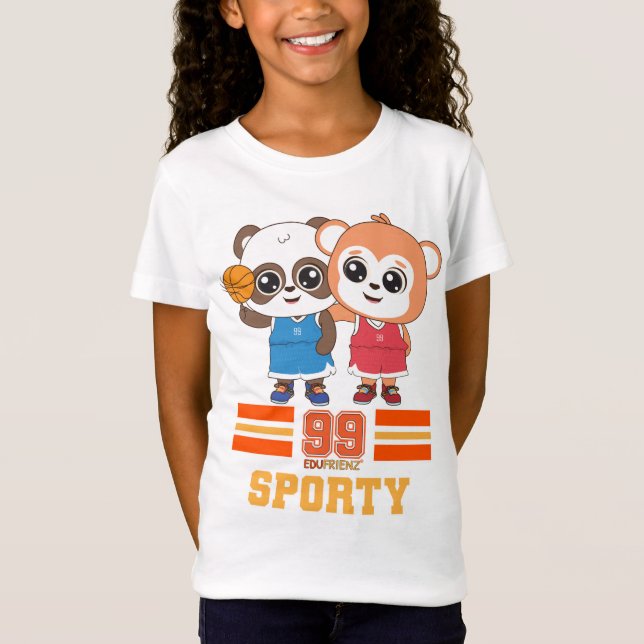 Bright and Fun Animal Frienz Characters T-Shirt (Front)