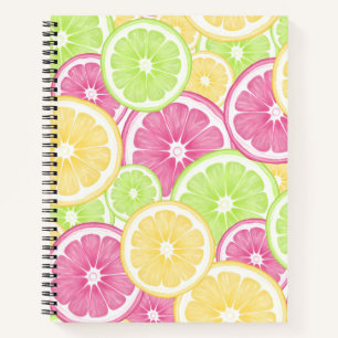 Bright and Fun Citrus Pop Summer Sketchbook Notebook