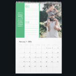 Bright and fun family photos. Notes and to do list Calendar<br><div class="desc">Bright and fun family photos calendar with a delightful mix of colorful family photos and ample room for scheduling your appointments,  to-do lists,  and personal notes,  keeping you organised each day. Each page also has the month in a large and fun font.</div>