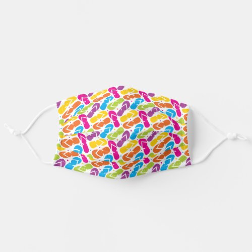 Bright and Fun Flip Flop Patterned Face Mask