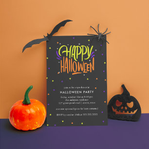 Bright and Fun Halloween Celebration Invitation