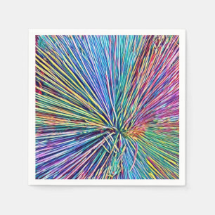Bright and funky rainbow colors Paper Napkin