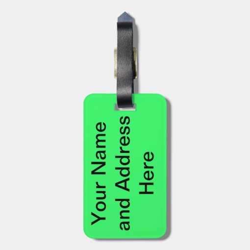 Bright and Funny Luggage Tag Zazzle