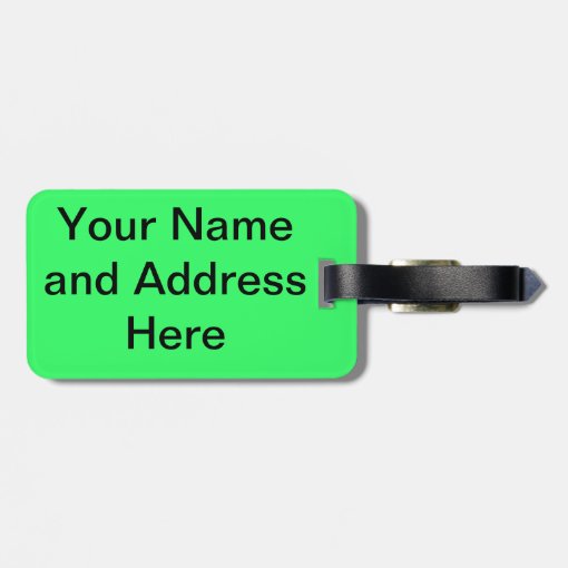 Bright and Funny Luggage Tag Zazzle