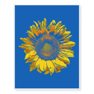 Bright and Glorious Sunflower Temporary Tattoos