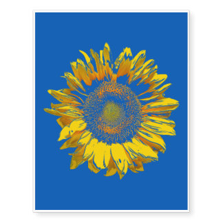 Bright and Glorious Sunflower Temporary Tattoos
