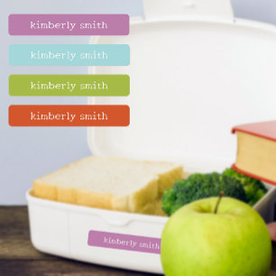 Bright and Groovy Personalized Name Labels