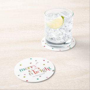 Bright and Merry Holiday Party Coasters