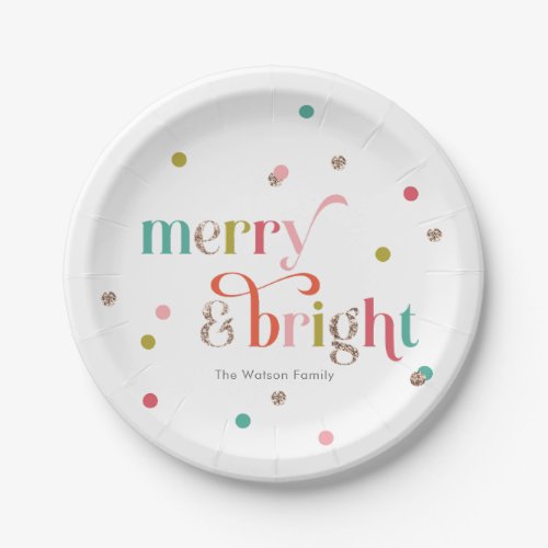 Bright and Merry Holiday Party Plates