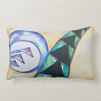 Bright and modern colorful accent lumbar pillow