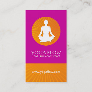 Bright and Modern Yoga Business Cards