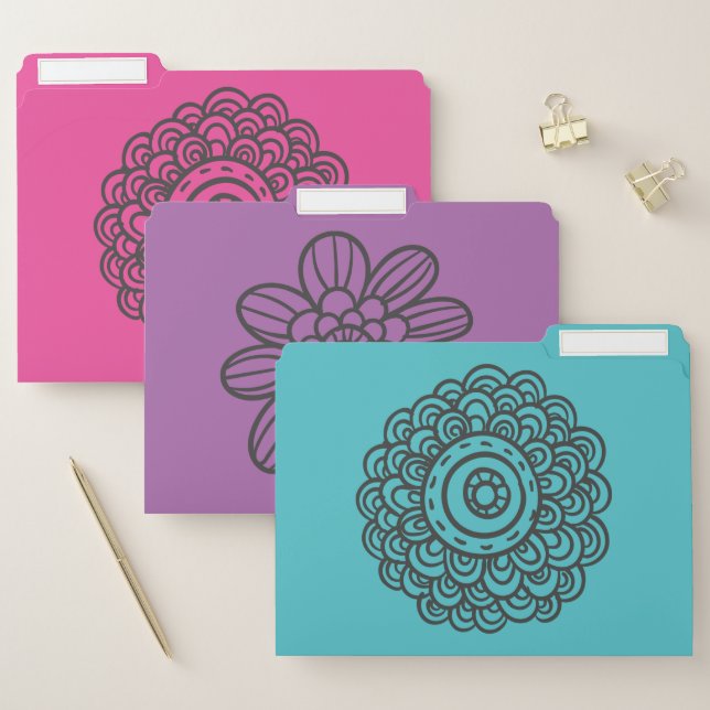 Bright and Pretty File Folders (Set)