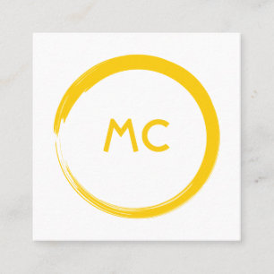 Bright and Simple Business Card with Round Logo