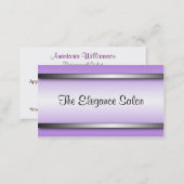 Bright and Sophisticated Purple Appointment Cards (Front/Back)