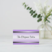 Bright and Sophisticated Purple Appointment Cards (Standing Front)