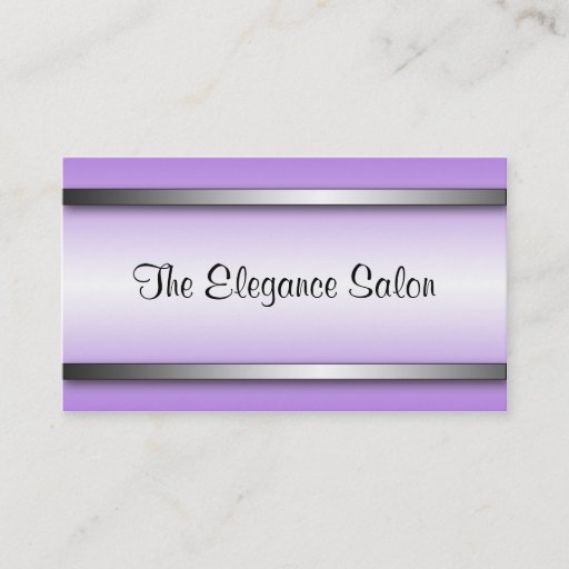 Customizable Bright and Sophisticated Purple Appointment Cards Business Card