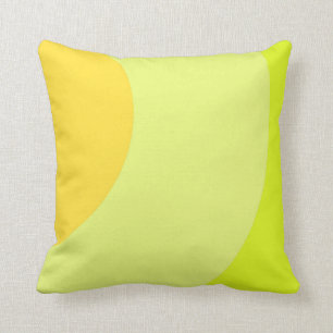 Bright and Vibrant Yellow Throw Pillow
