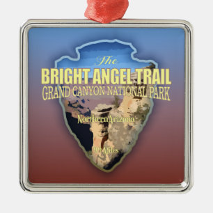 Bright Angel (arrowhead) Metal Ornament