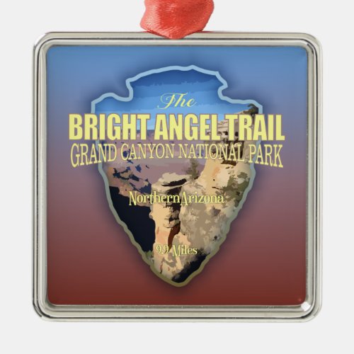 Bright Angel arrowhead Metal Ornament
