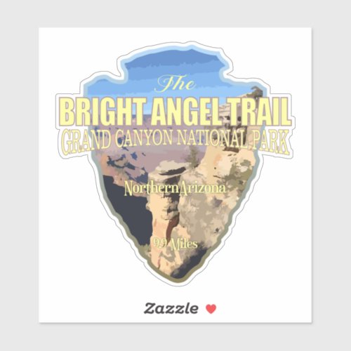 Bright Angel arrowhead Sticker