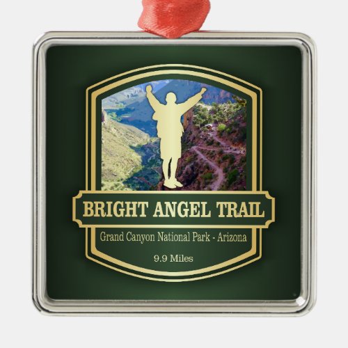 Bright Angel Trail B Metal Ornament