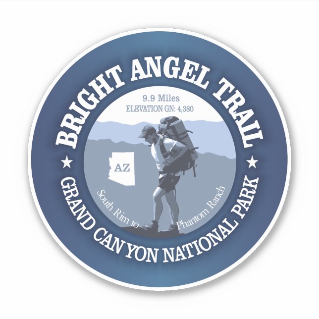 Bright Angel Trail (BG) Sticker (Front)