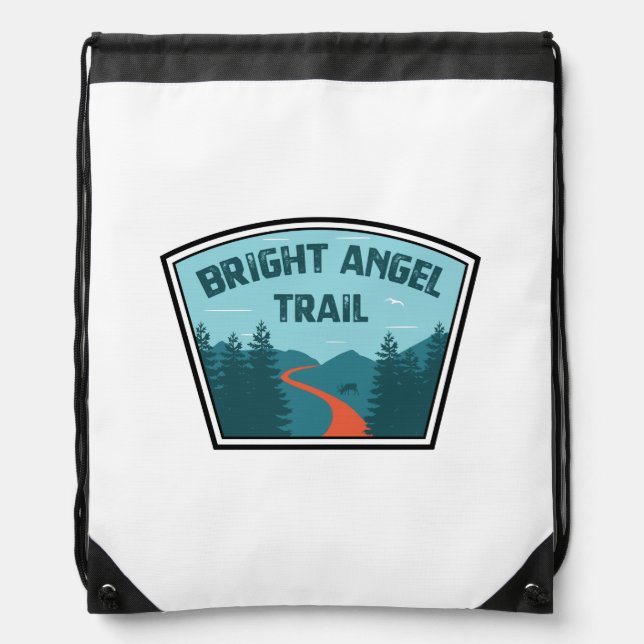 Bright Angel Trail Grand Canyon Drawstring Bag (Front)