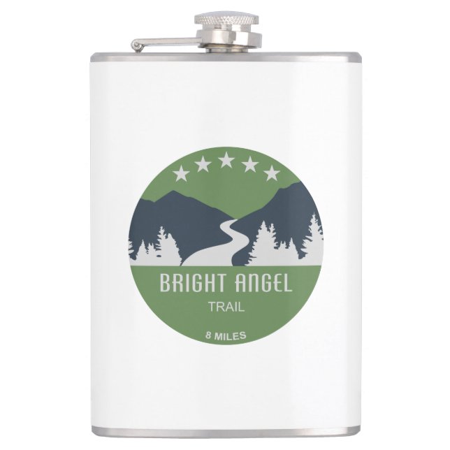 Bright Angel Trail Grand Canyon Flask (Front)