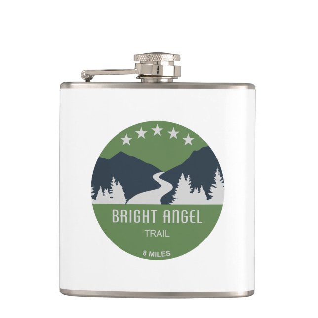 Bright Angel Trail Grand Canyon Flask (Front)