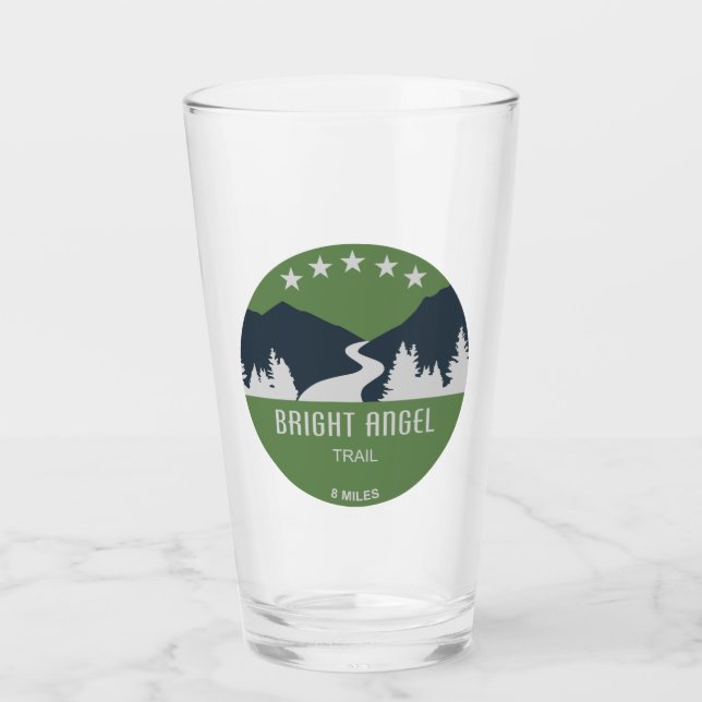 Bright Angel Trail Grand Canyon Glass (Front)