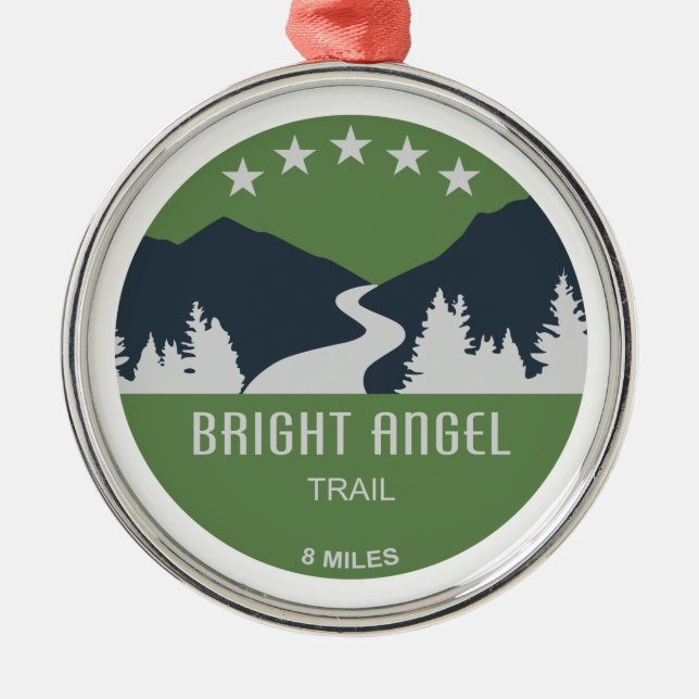 Bright Angel Trail Grand Canyon Metal Ornament (Front)
