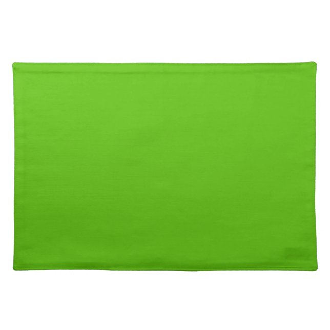 Bright Apple Green Cloth Placemat (Front)