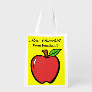 Bright Apples Grocery, Gift, Favor Bag - SRF