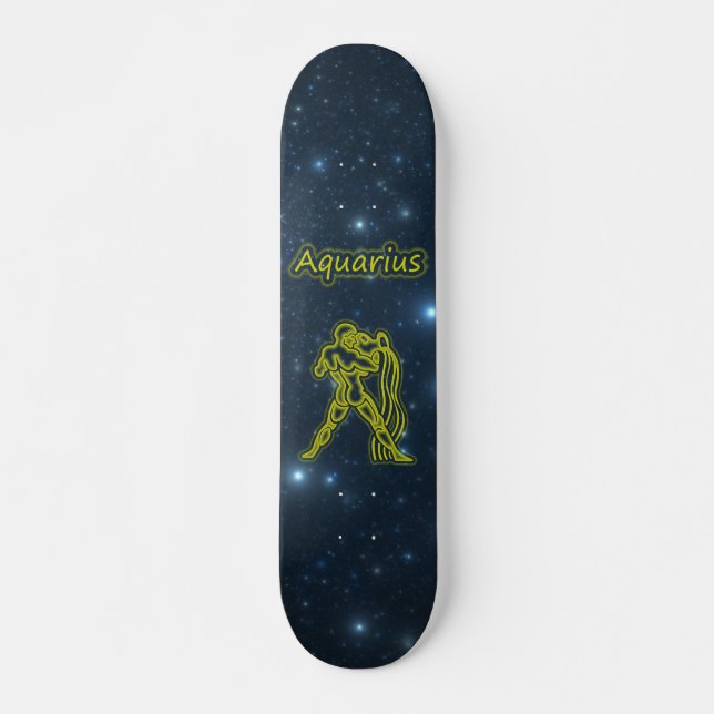 Bright Aquarius Skateboard Deck (Front)