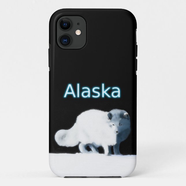 Bright Arctic Fox Case-Mate iPhone Case (Back)