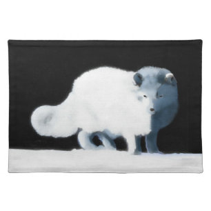 Bright Arctic Fox Placemat