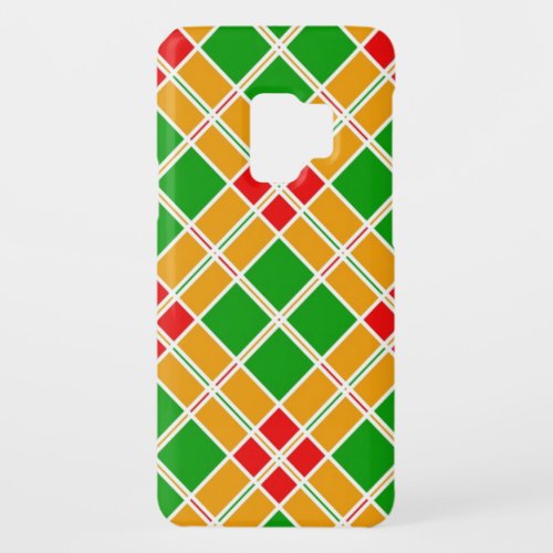 Bright Argyl red green yellow pattern accessory Case_Mate Samsung Galaxy S9 Case